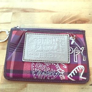Coach Poppy keychain wallet